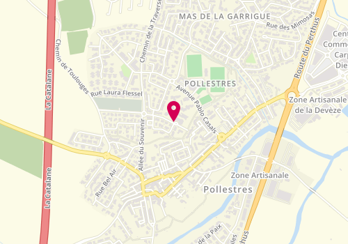 Plan de COSTE Elisabeth, 3 Rue des Pyrenees, 66450 Pollestres