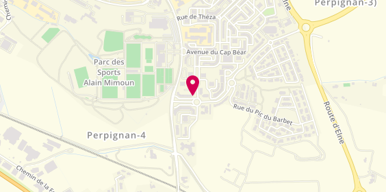 Plan de ARANEGA Jonathan, 1 Place de Saint Guilleme, 66100 Perpignan