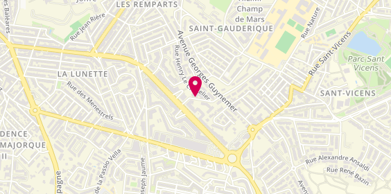 Plan de NEGRIER Agnès, 5 Rue Horace Chauvet, 66100 Perpignan