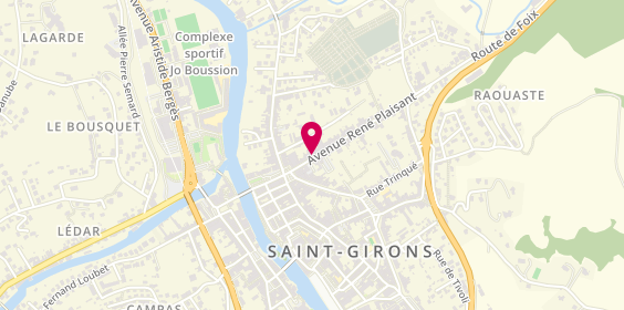 Plan de DAX Ludivine, 17 Avenue Rene Plaisant, 09200 Saint-Girons