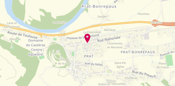 Plan de MATTEONI Laura, 30 Route Nationale, 09160 Prat-Bonrepaux