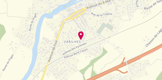Plan de VANDEWOESTYNE Manon, 5 Bis Avenue de la Gare, 09120 Varilhes