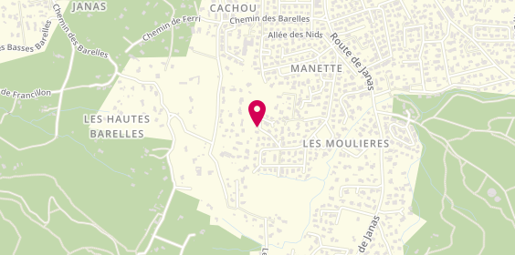 Plan de MUTELET Valérie, 107 Allee des Pinsons, 83500 La Seyne-sur-Mer