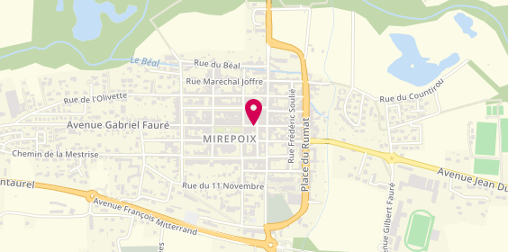 Plan de MOKRANI Hamid, 10 Rue Porte d'Amont, 09500 Mirepoix