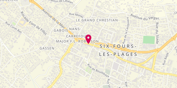 Plan de LANG Frédéric, 109 Rue Republique, 83140 Six-Fours-les-Plages