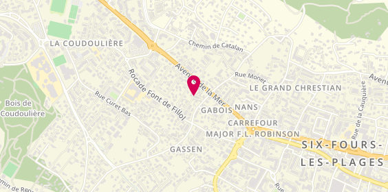 Plan de MASSOT Marc, 46 Rue Agasse, 83140 Six-Fours-les-Plages