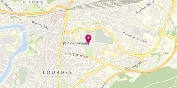 Plan de LETELLIER Maxime, 34 Rue Langelle, 65100 Lourdes