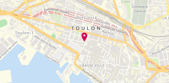 Plan de BERTHIER VALERO Aurélie, 323 Rue Jean Jaurès, 83000 Toulon