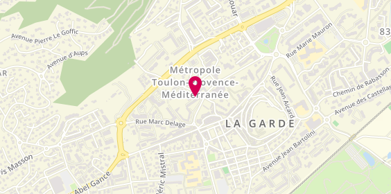 Plan de DELUY Manon, 70 Rue Marc Delage, 83130 La Garde