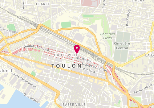 Plan de PRADIER Charlotte, 226 Boulevard de Tesse, 83000 Toulon