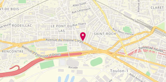 Plan de GENTIL Dorine, 112 Avenue du 15eme Corps, 83200 Toulon
