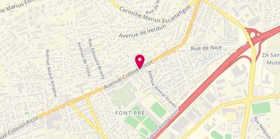 Plan de MARQUES Augustin, 1418 Avenue du Colonel Picot, 83100 Toulon
