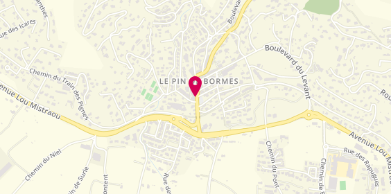 Plan de ZENI Arnaud, 42 Place du Pin, 83230 Bormes-les-Mimosas