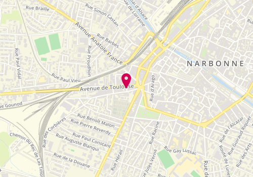 Plan de MAYOT Samuel, 4 Rue Christophe Thivrier, 11100 Narbonne