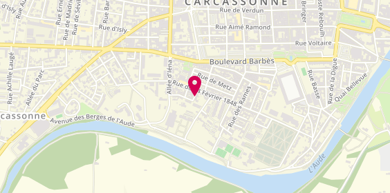 Plan de GACHET Philippe, 4 Rue Masséna, 11000 Carcassonne