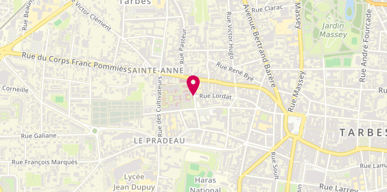 Plan de PENHOUET Nathalie, 2 Rue de l'Ayguerote, 65000 Tarbes