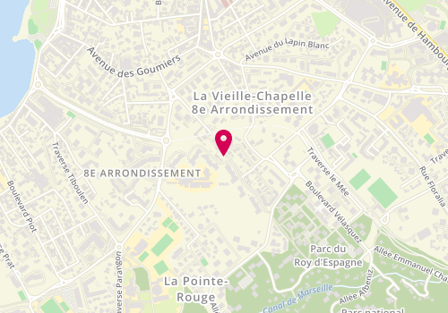Plan de LEPIECE Yves, 38 Boulevard des Amis, 13008 Marseille
