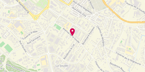 Plan de IBANEZ Maud, 68 Avenue de la Soude, 13009 Marseille