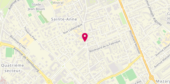 Plan de CAMPAGNAC JOURDAIN MAGALI, 508 Avenue de Mazargues, 13008 Marseille