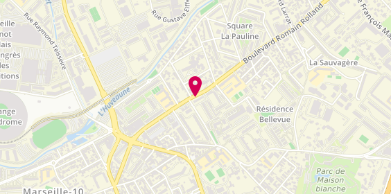 Plan de DELZENNE ESTORGES Pascale, 371 Boulevard Romain Rolland, 13009 Marseille