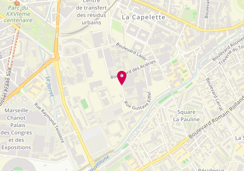 Plan de MARCHI Théophile, 9 Rue Gustave Eiffel, 13010 Marseille