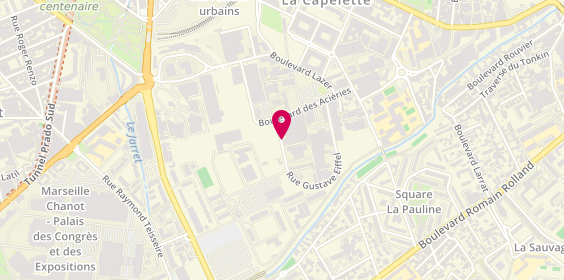 Plan de BORCHTCHOV Tania, 9 Rue Gustave Eiffel, 13010 Marseille