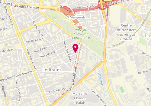 Plan de PORTEFAIX Hélène, 41 Rue Roumanille, 13008 Marseille