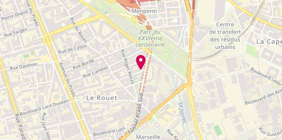 Plan de GUYOT Pauline, 41 Rue Roumanille, 13008 Marseille