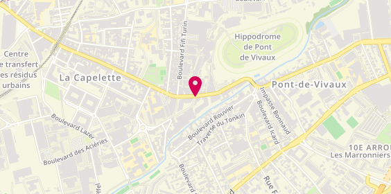 Plan de FERRIE Juliette, 268 Avenue de la Capelette, 13010 Marseille