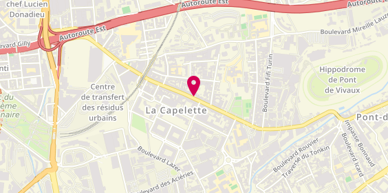 Plan de CROS Christine, 181 Avenue de la Capelette, 13010 Marseille