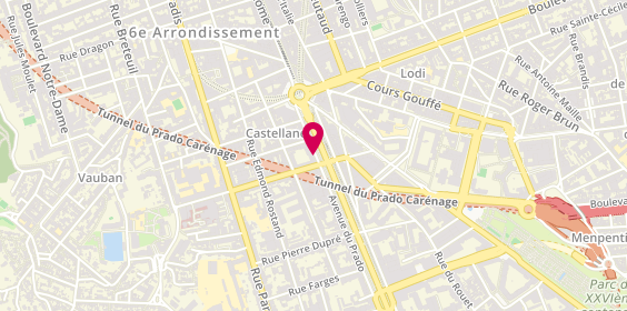 Plan de LANGE Julie, 24 Avenue du Prado, 13006 Marseille