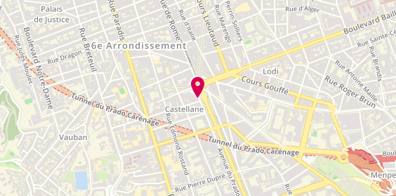 Plan de SERIS COULOMB Christine, 6 Avenue du Prado, 13006 Marseille