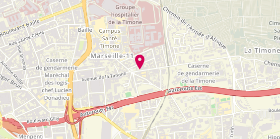 Plan de MAURIN Paul, 97 Avenue de la Timone, 13010 Marseille