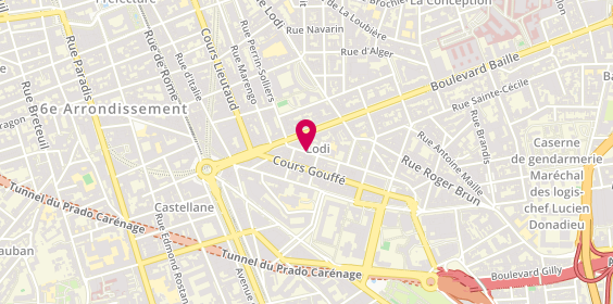 Plan de GONNET Aurélie, 14 Rue de Friedland, 13006 Marseille