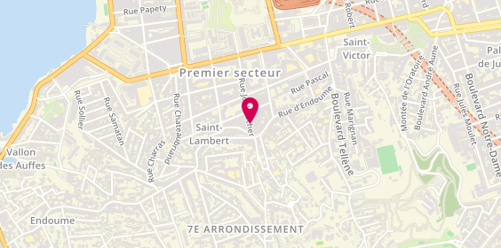 Plan de DUBOUE Coline, 45 Rue Joël Recher, 13007 Marseille