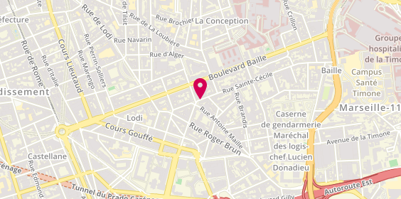 Plan de PINTO Gonzalez Ana Maria, 32 Rue Sainte Cecile, 13005 Marseille
