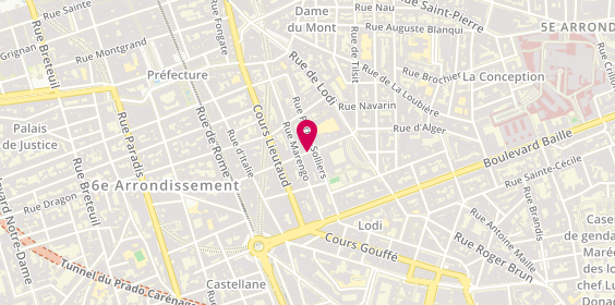 Plan de Agathe PINI / Kiné Cancer du sein/ Kine du Sport, 40 Rue de Village, 13006 Marseille