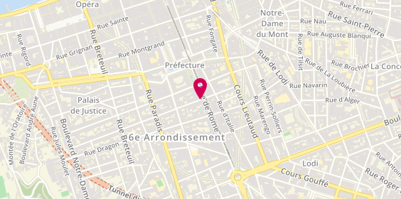Plan de PINI Agathe, 3 Rue Saint Jacques, 13006 Marseille