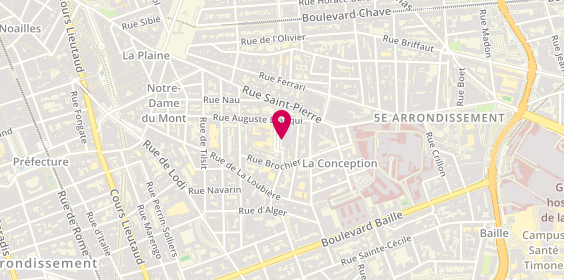 Plan de COMBE Alice, 36 Rue Virgile Marron, 13005 Marseille