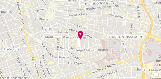 Plan de LE LAY Thomas, 40 Rue Virgile Marron, 13005 Marseille