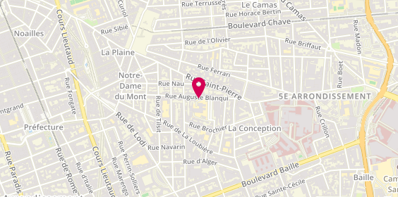 Plan de MIRAPEIX Sébastien, 92 Rue Auguste Blanqui, 13005 Marseille