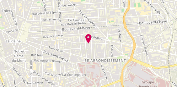 Plan de BATTISTELLI Michèle, 18 Rue de Locarno, 13005 Marseille