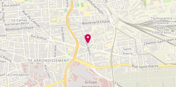 Plan de GITZHOFER Grégory, 45 Rue Jean Martin, 13005 Marseille