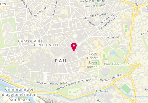 Plan de DURIEUX Battiste, 3 Rue Marechal Foch, 64000 Pau