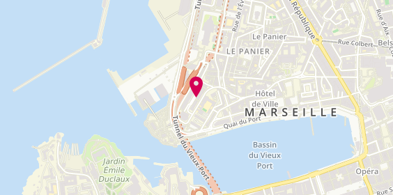 Plan de CERCLIER Marie, 8 Square Protis, 13002 Marseille