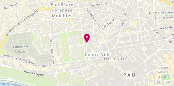 Plan de DUROY DE BRUIGNAC Pauline, 23 Rue Monpezat, 64000 Pau