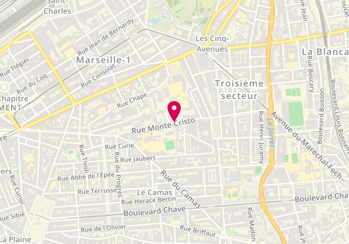 Plan de LLORCA Laurent, 63 Avenue Monte Cristo, 13004 Marseille