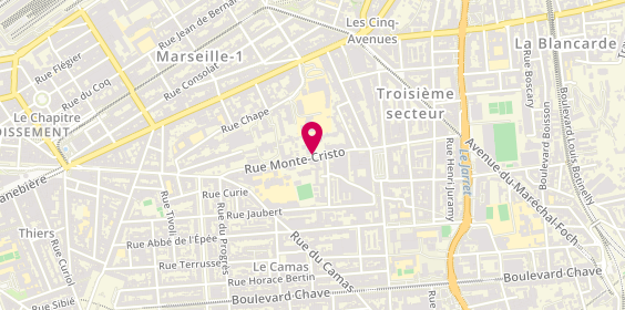 Plan de WEBER Hugo, 63 Avenue Monte Cristo, 13004 Marseille