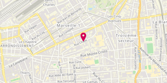 Plan de CITTADINI Emma, 72 Rue Chape, 13004 Marseille