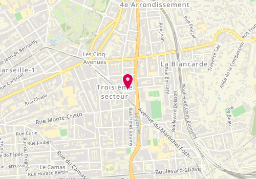 Plan de TAFFE Mathilde, 3 Rue Capazza, 13004 Marseille